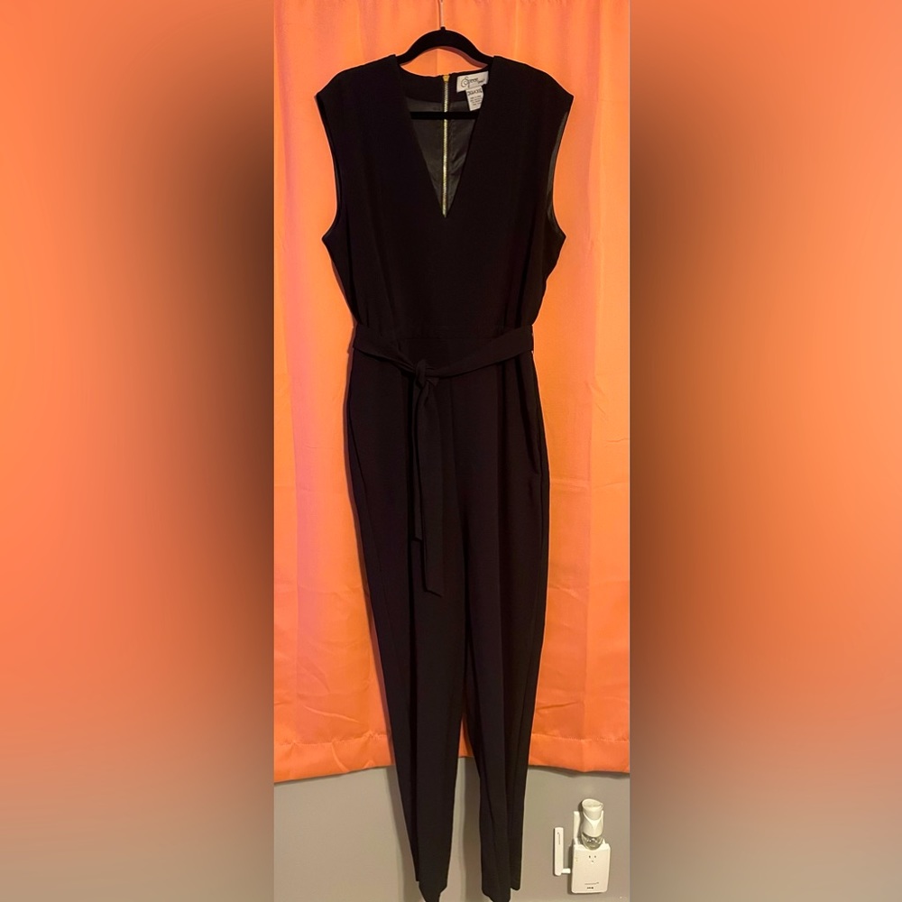 Black Tall Sleeveless Jumpsuit
